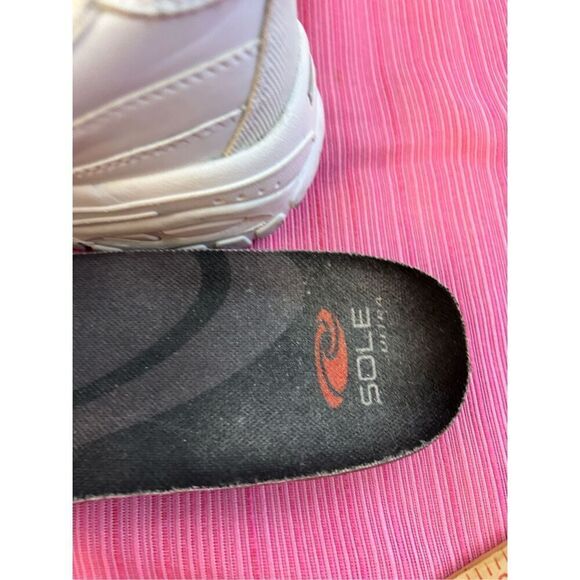 Skechers work white leather size 8.5 replacement sole inserts #76009 - Picture 5 of 6